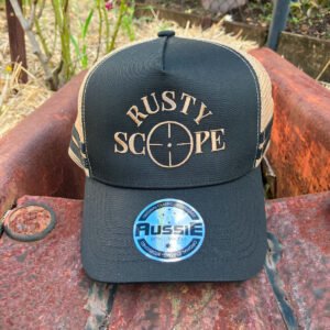 Rusty Scope Trucker Hat - Black / Khaki