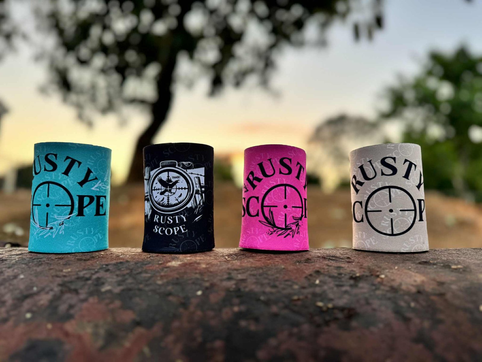 Rusty Scope Stubby Coolers